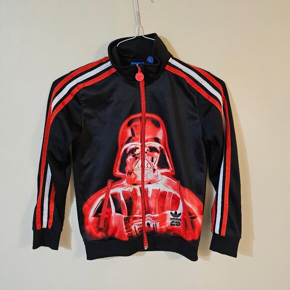 Adidas Star Wars Darth Vader Youth Full Zip Jacket - Size S - Picture 1 of 7